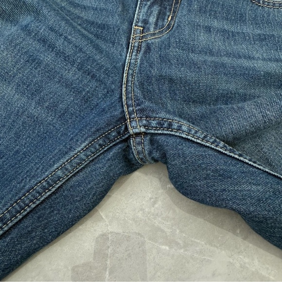 Levi's Blue Ripped Straight Leg Jeans - Picture 9 of 16